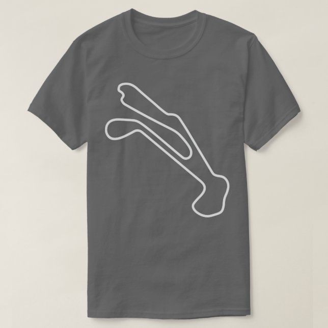 Camiseta Barber Motorsports Park contorno TShirt (Diseño del anverso)