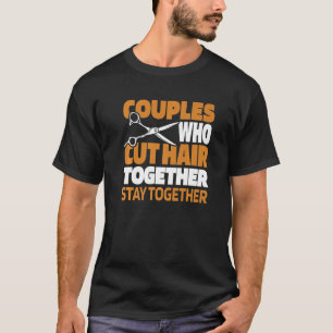 Camiseta Barber Pareja Coiffeur Hairstyle Haircut Beard Ba