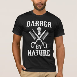 Camiseta Barber Por Naturaleza - Barbería De Haircut