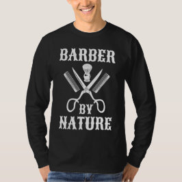 Camiseta Barber Por Naturaleza - Barbería De Haircut