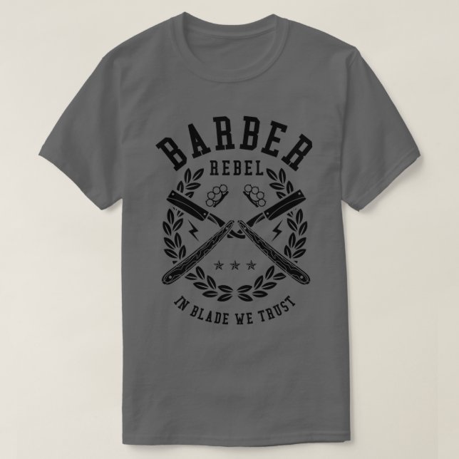 Camiseta Barber Rebel (Diseño del anverso)