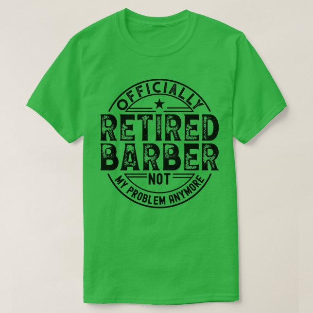 Camiseta Barber retirado (Diseño del anverso)