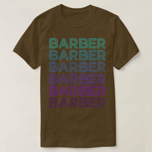 Camiseta Barber retro (Diseño del anverso)