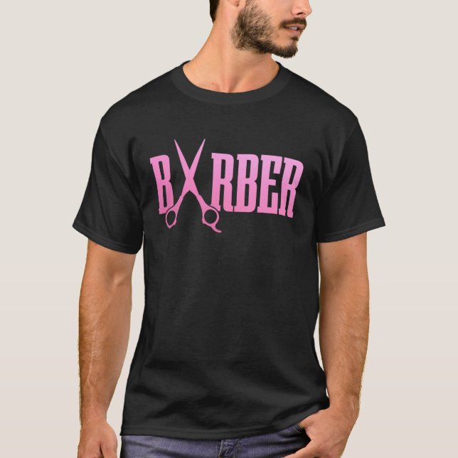 Camiseta Barber Scissors Hairstylist Hairdresser Coiffeur (Anverso)