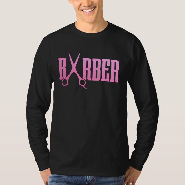 Camiseta Barber Scissors Hairstylist Hairdresser Coiffeur (Anverso)