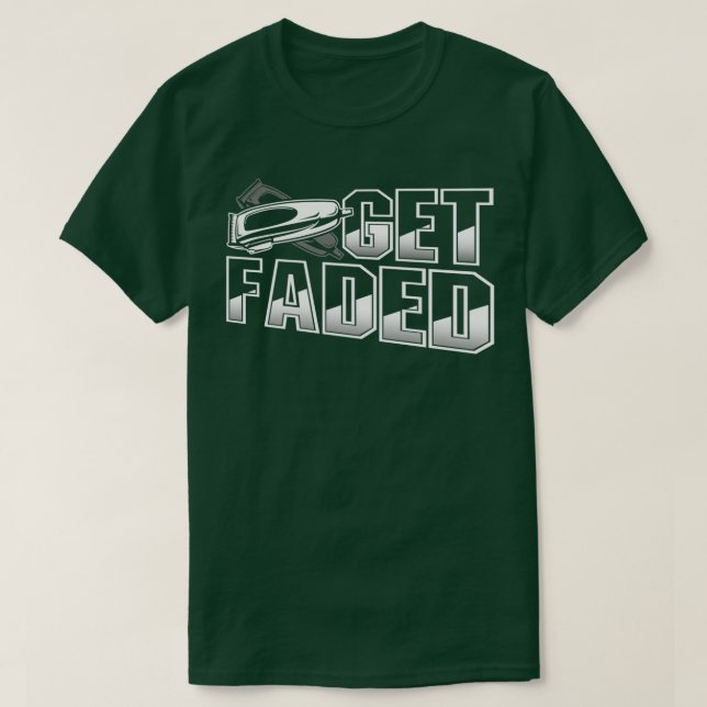 Camiseta Barber se desvanece 3 (Diseño del anverso)