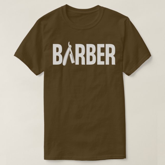 Camiseta Barber Shape para diseñar Guay Barber (Diseño del anverso)