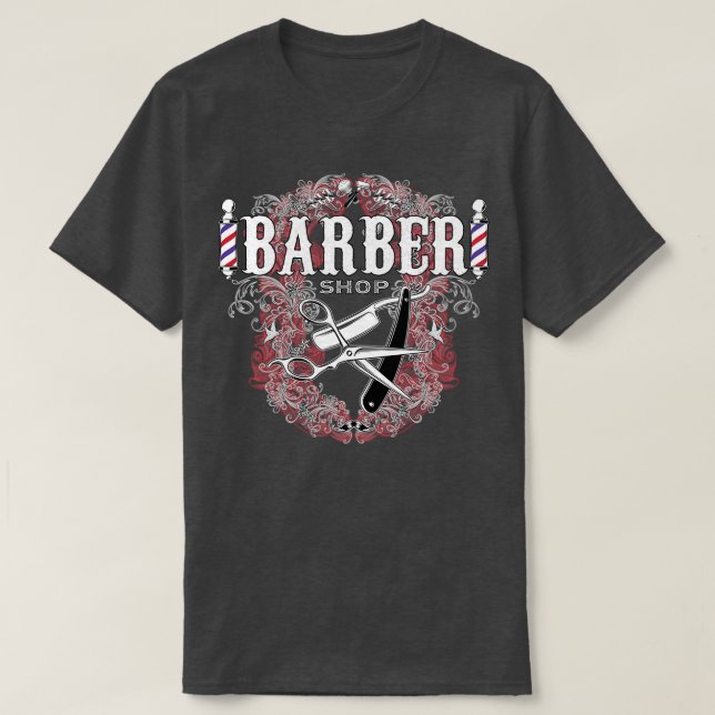 Camiseta Barber Shop01 (Diseño del anverso)