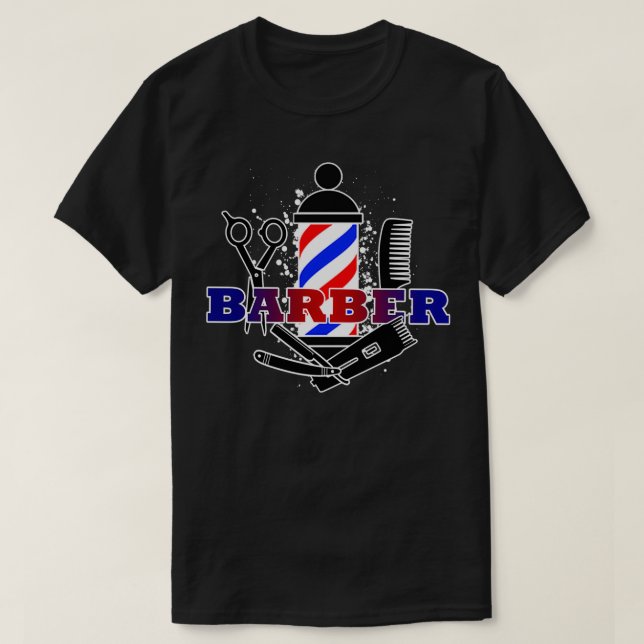 Camiseta Barber Shop 45 (Diseño del anverso)