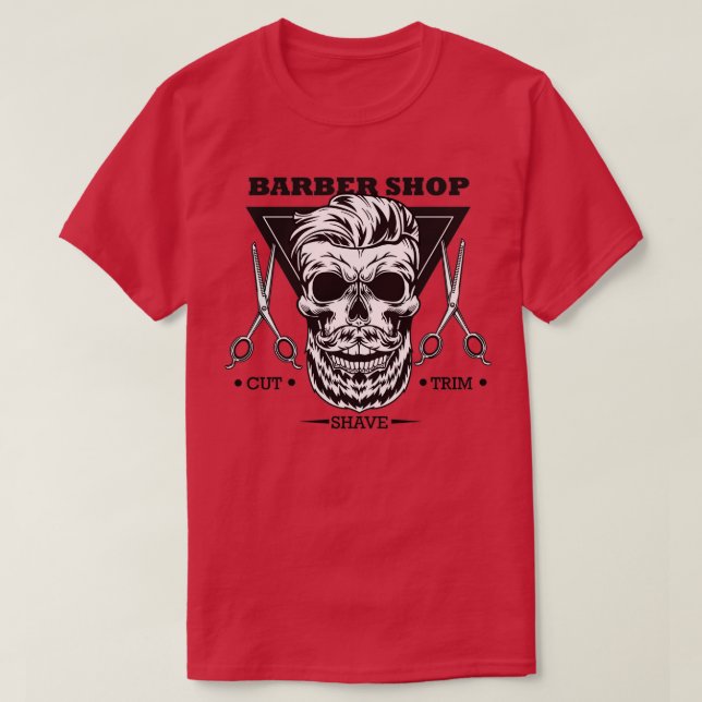Camiseta Barber shop 76 (Diseño del anverso)