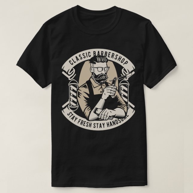 Camiseta Barber Shop 91 (Diseño del anverso)