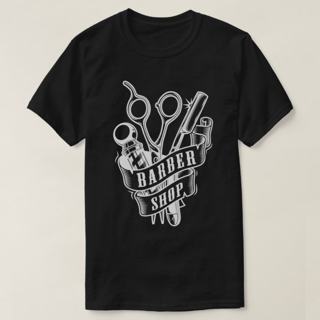 Camiseta Barber Shop T (Diseño del anverso)
