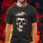 Camiseta Barber Skull Fashion Man Hair style Barber Shop<br><div class="desc">Barber Skull Moda Man Hair estilo Barber Shop Camisetas negros.</div>