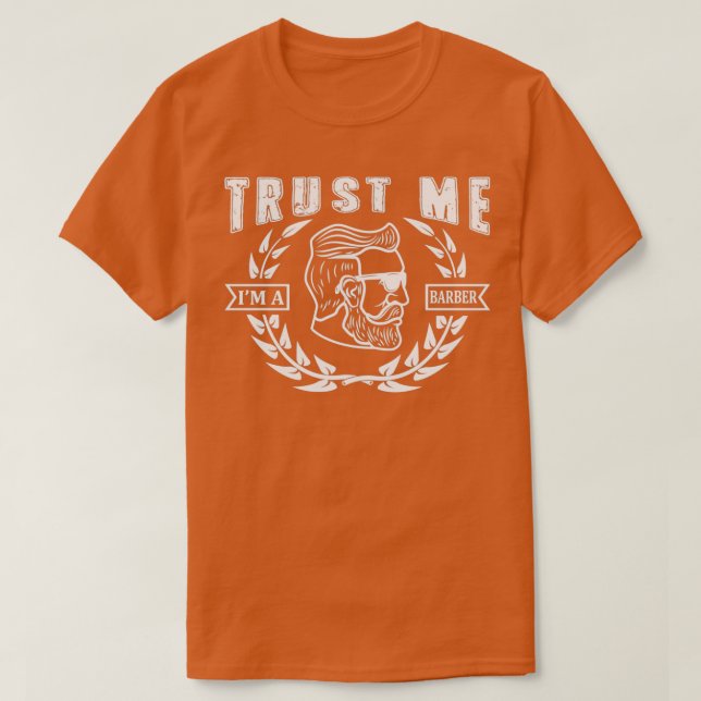 Camiseta Barber Trust Me Im a Barber Barbershop (Diseño del anverso)