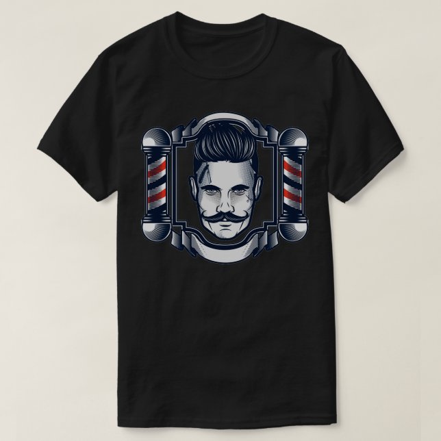 Camiseta Barber Y Barbershop (Diseño del anverso)