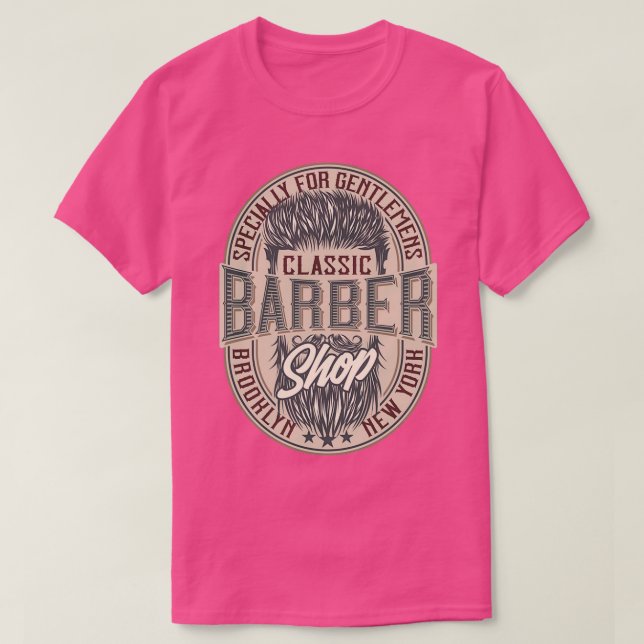Camiseta barbería4 (Diseño del anverso)
