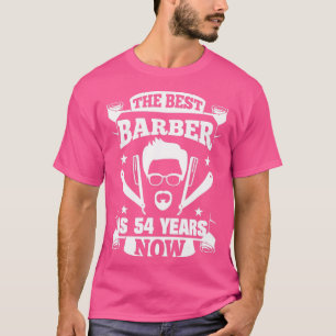 Camiseta Barbería 54 años actual de cumpleaños