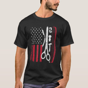 Camiseta Barbería Estadounidense Guay Para Hombres Recorte 
