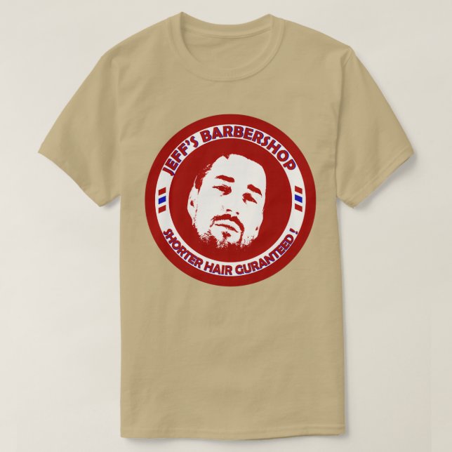 Camiseta Barbería Jeffx27s 7 (Diseño del anverso)