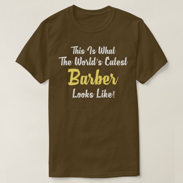 Camiseta Barbería más atractiva de Worldx27 (Diseño del anverso)