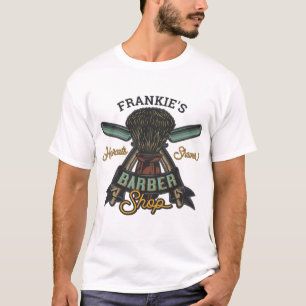 Camiseta Barbería personalizada Retro Recortes de pelo