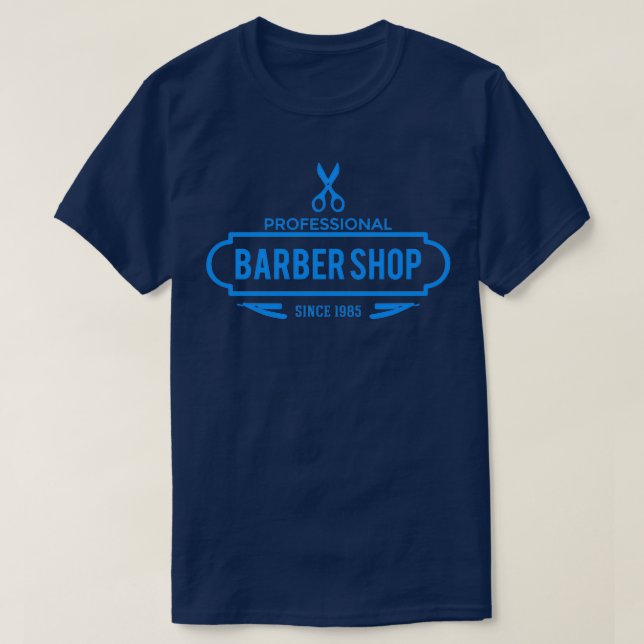 Camiseta Barbería profesional (Diseño del anverso)