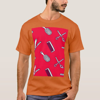 Camiseta barberos tienda patrón tijeras patrón regalo fresc
