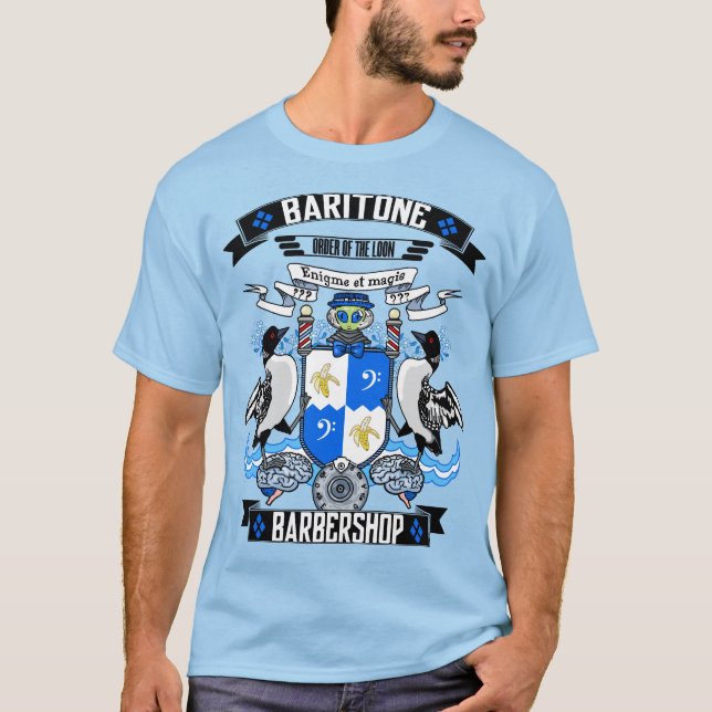 Camiseta Barbershop Baritone Escudo de Armas (Anverso)