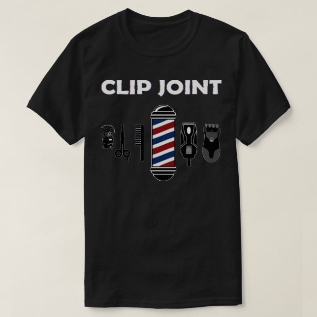 Camiseta Barbershop Clip Joint (Diseño del anverso)