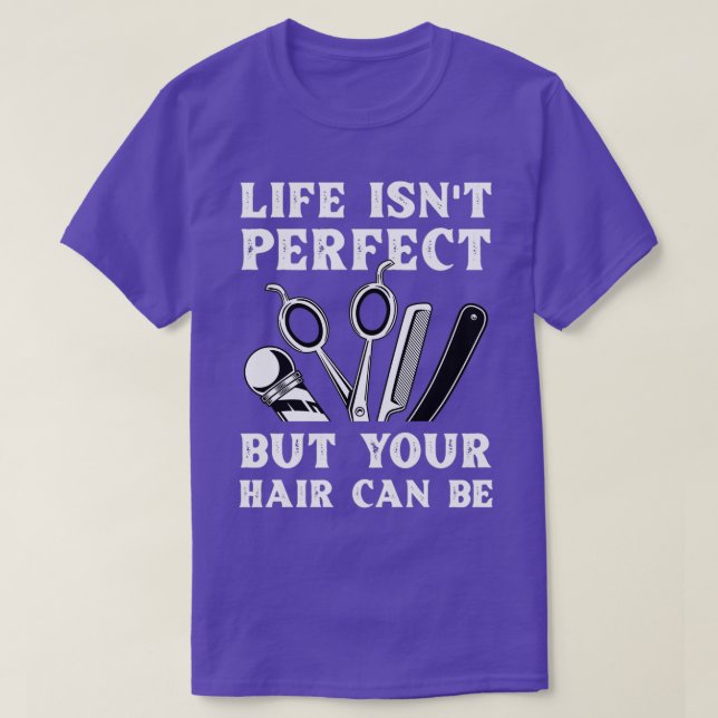 Camiseta Barbershop de Barber Haircut Perfecto (Diseño del anverso)