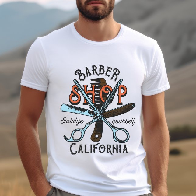 Camiseta Barbershop de California indulge tu auto-camiseta (Subido por el creador)