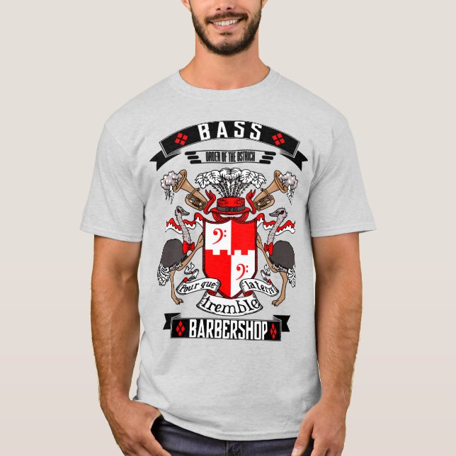 Camiseta Barbershop Escudo de armas (Anverso)