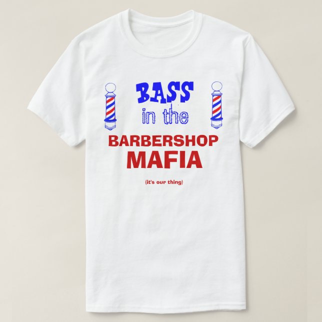 Camiseta Barbershop Mafia (Diseño del anverso)
