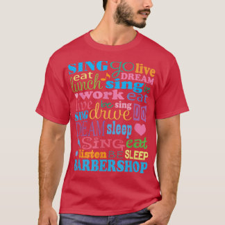 Camiseta Barbershop Music Cute Singer Quartet Gift Tee