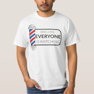 Camiseta Barbershop Music SING Shirt