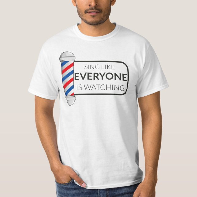 Camiseta Barbershop Music SING Shirt (Anverso)