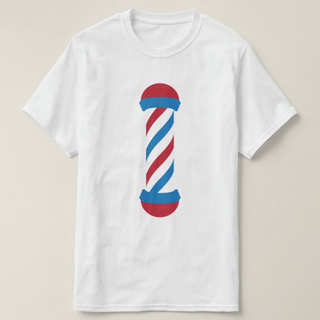 Camiseta barbershop pole (Diseño del anverso)