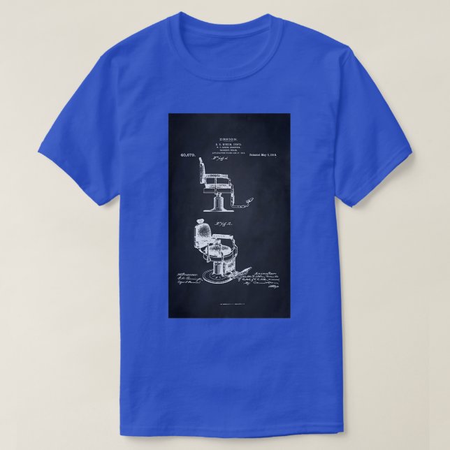 Camiseta BARBERx27S CHAIR PATEN910 (Diseño del anverso)
