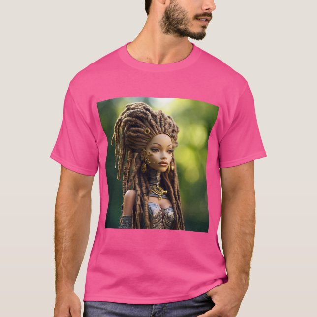 Camiseta Barbie de piel marrón (Anverso)