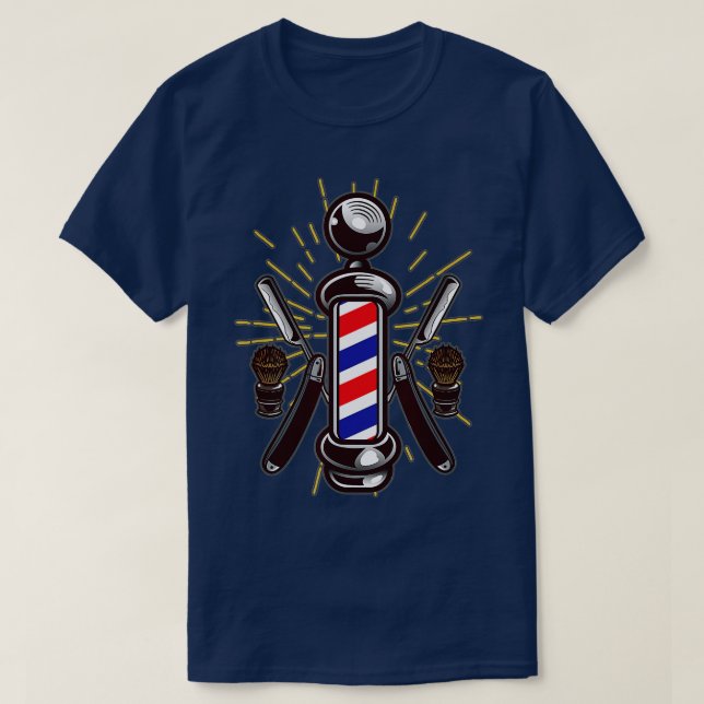 Camiseta Barbier Barbershop Barber Shop Equipo de peluquerí (Diseño del anverso)