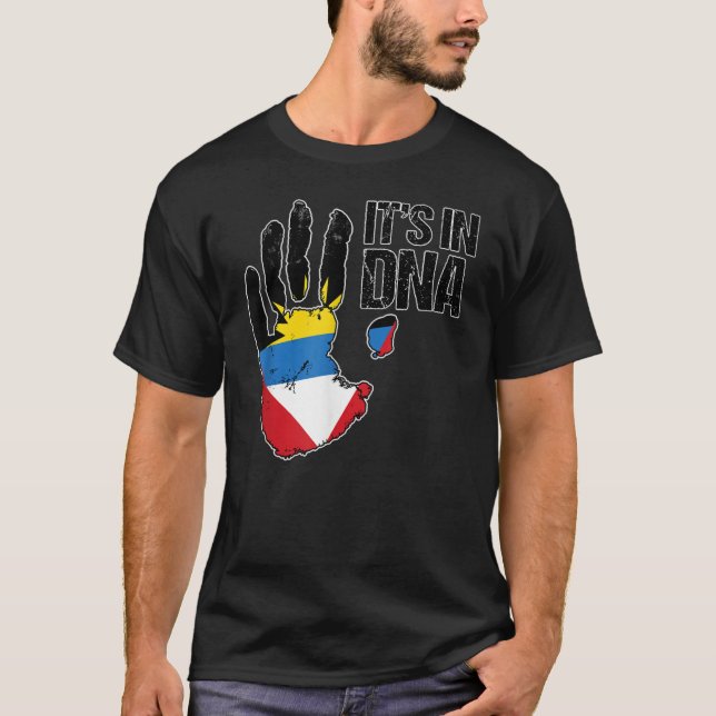Camiseta Barbuda Antigua It's In My DNA Barbudan Antiguan F (Anverso)