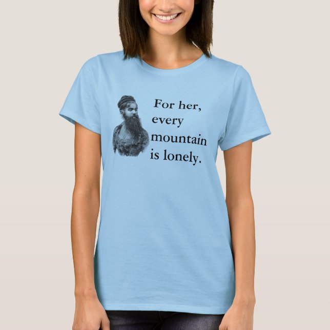 Camiseta barbuda de la señora (Anverso)