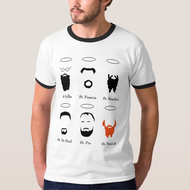 Camiseta barbuda de los santos (Anverso)