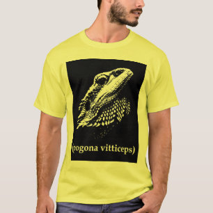 camiseta barbuda del dragón de los vitticeps