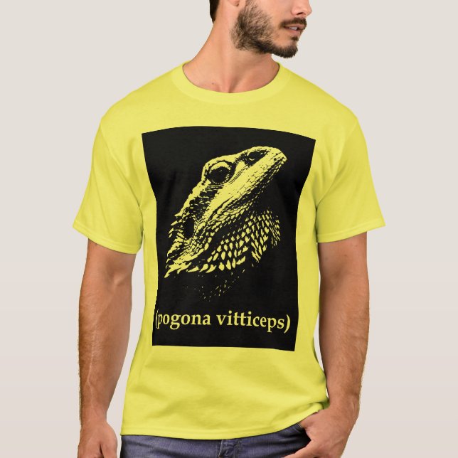 camiseta barbuda del dragón de los vitticeps (Anverso)