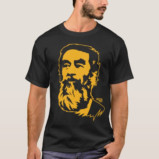 Camiseta barbuda del retrato de Saddam Hussein (Anverso)