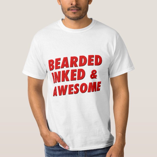 Camiseta Barbudo, entintado y impresionante (Anverso)