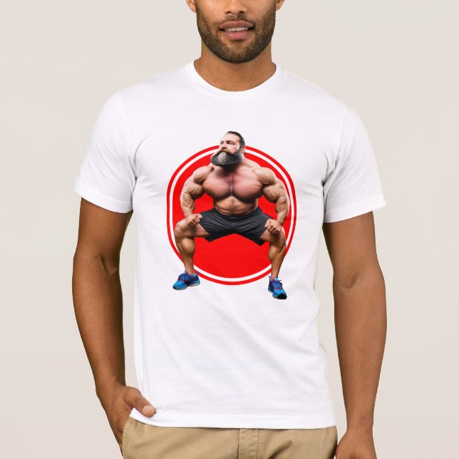 Camiseta Barbudo Musculoso (Anverso)