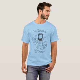 Camiseta barbudo tatuado