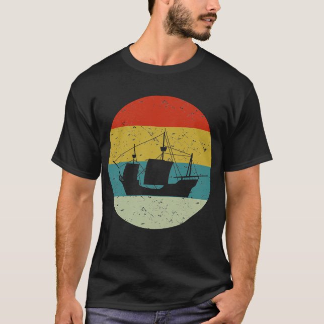 Camiseta Barca retro vintage (Anverso)